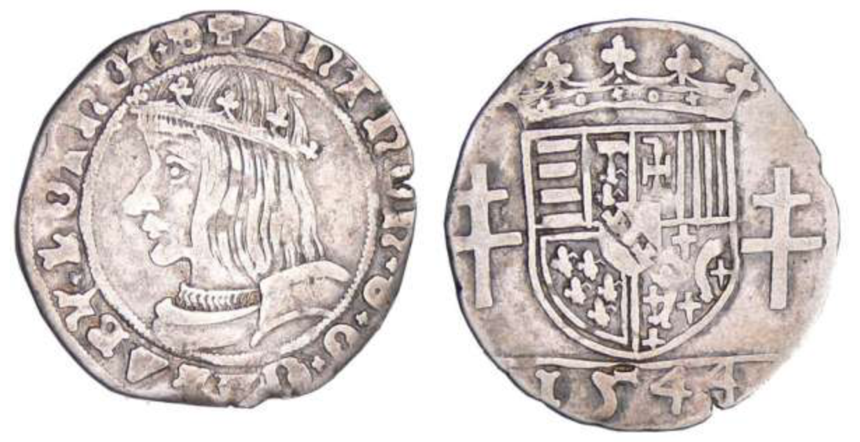 Quart de teston d'antoine 1544