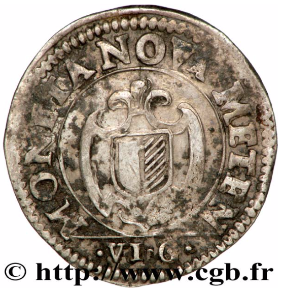 1622 franc 6 gros