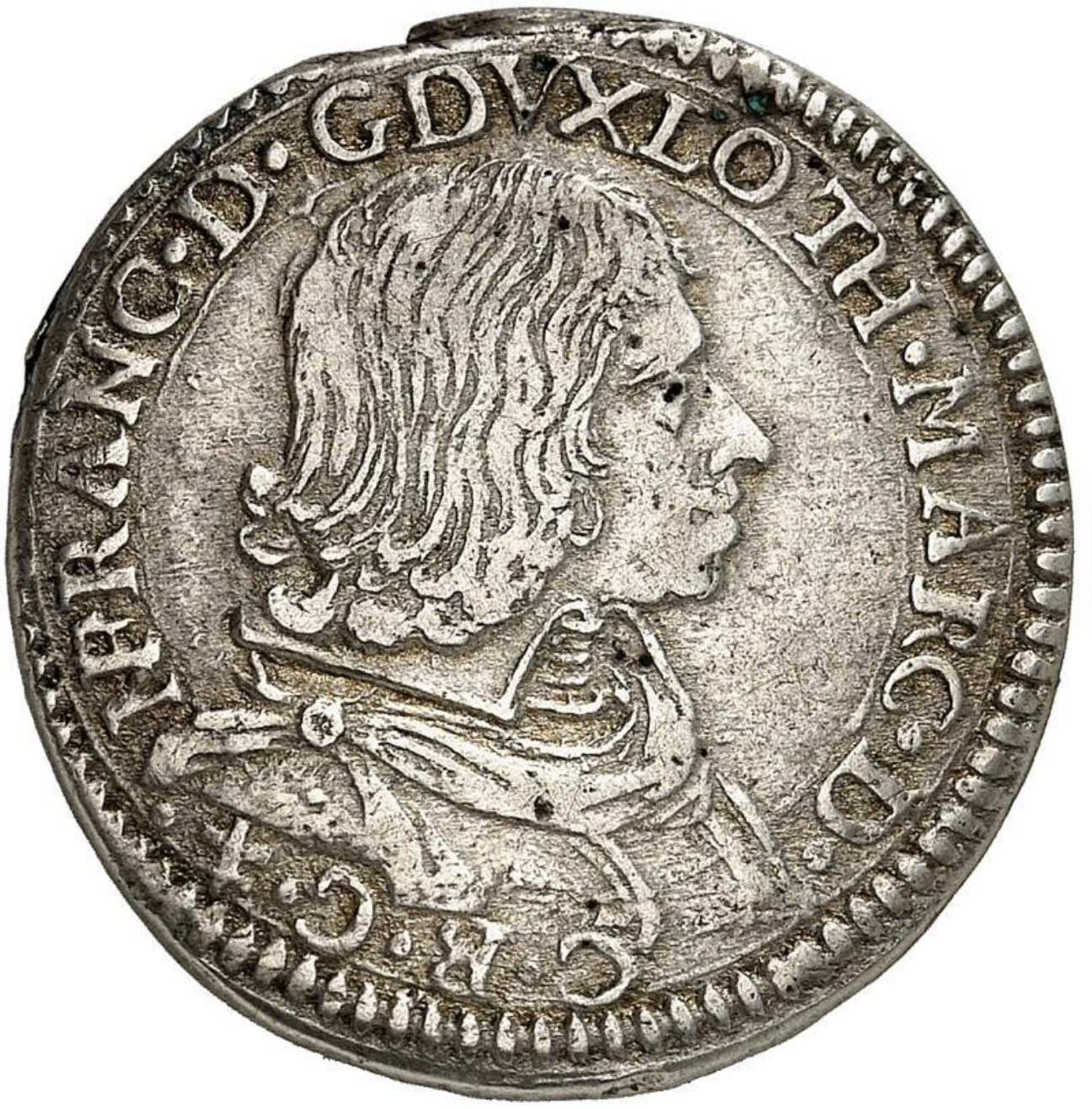 1635 Monnaies lorraine duche de lorraine nicolas francois 1635 teston 1635 florence 135913a