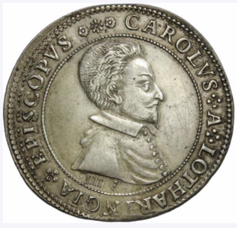 Thaler de Charles de lorraine évêque de verdun A